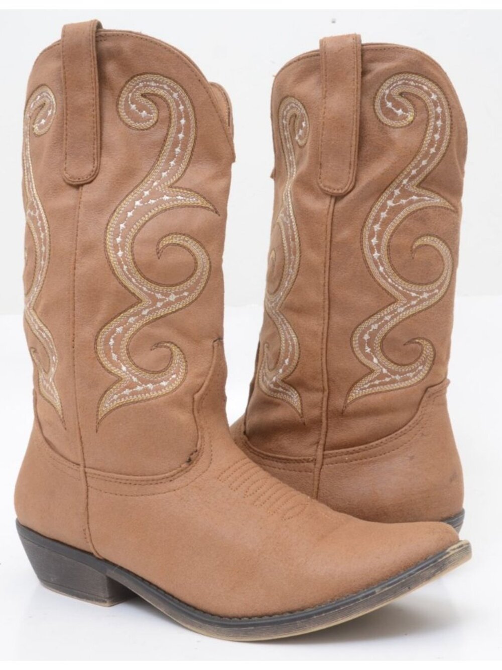 American Rag Cie Women's 7 Coastal Cowgirl Western Boots Vegan Leather Mid-Calf